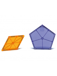 Magna-Tiles - Priehľadné farby 8 - mnohouholníky